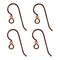 TierraCast Niobium Copper Earring Hooks With 2mm Ball Hypo-Allergenic (2 Pair)